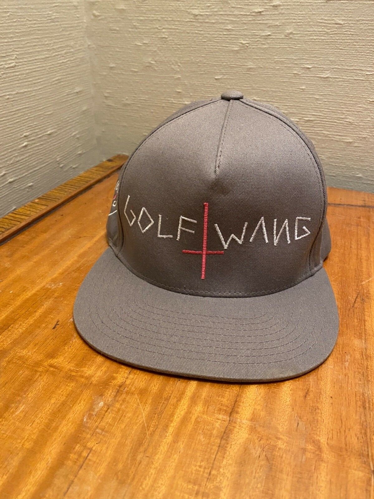Autographed Golf Wang Boxcutter Snapback in grey