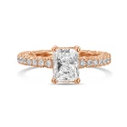 Diamond Engagement Ring VVS1 D Cushion 1.50 Ct Lab Created IGI Certified Special