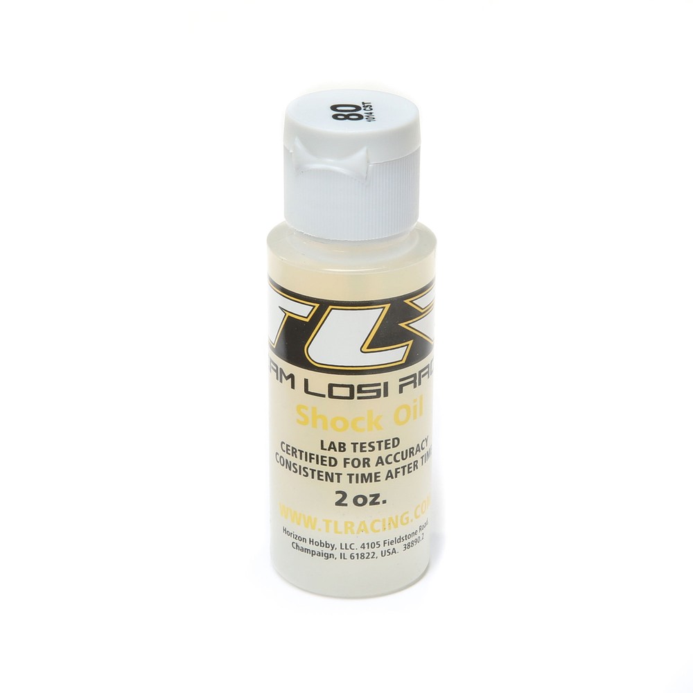 Team Losi Racing SILICONE SHOCK OIL 80WT 1014CST 2OZ TLR74016 Electric Car/Truck