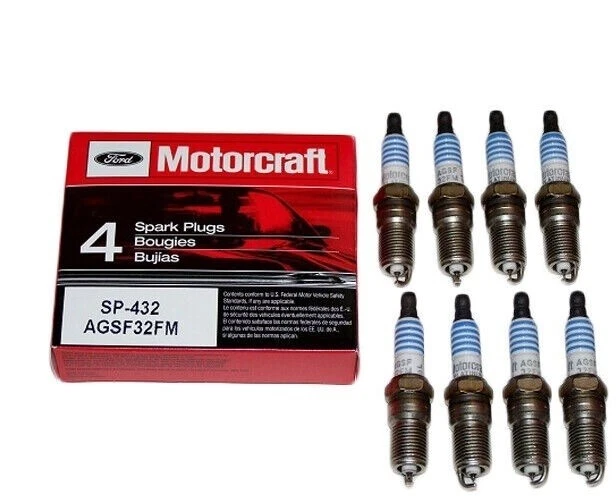 8PCS Motorcraft Spark Plugs SP432 AGSF32FM for / Lincoln/ Mazda/Mercury US - Image 2 of 2