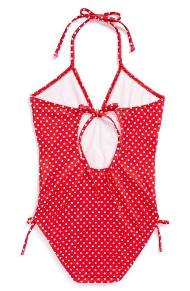 SPLENDID 140090 Traje de baño de una pieza rojo 'Lunares' para niña talla 10 Foto 2 de 3