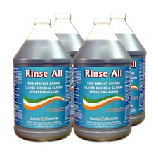 Rinse All / Commercial Industrial Grade Rinse Aid / 4 Gallon Case