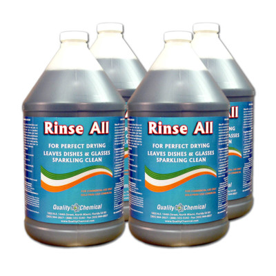 Rinse All / Commercial Industrial Grade Rinse Aid / 4 Gallon Case