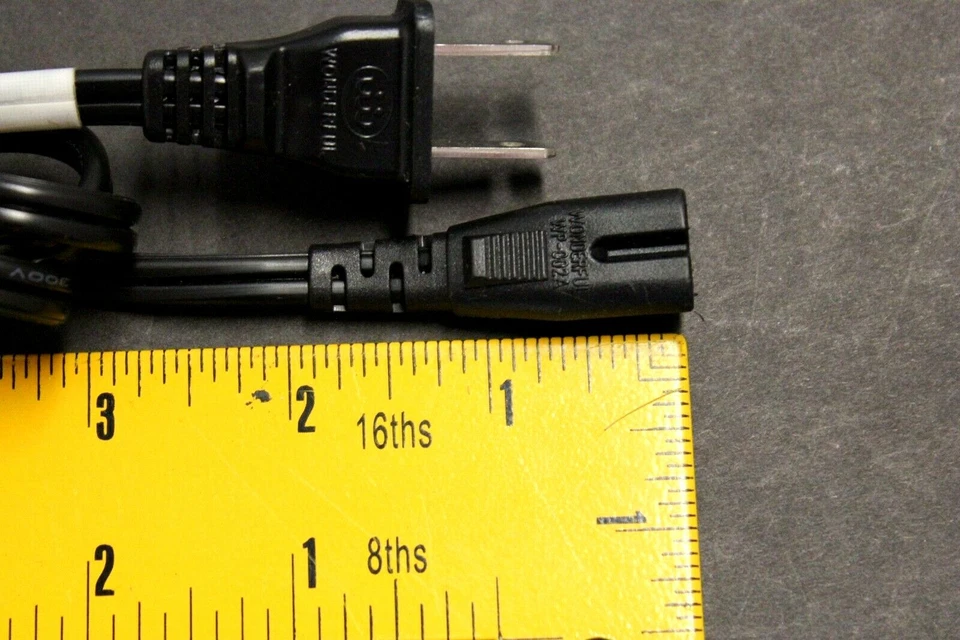 US 2-Prong Port AC Power Cord/Cable for DXG CAMCORD CAMRA 125V 10A Dell Laptop - Image 4 of 4