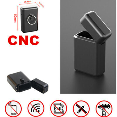 Black Car Key FOB Blocker Box Keyless Entry Signal Anti-theft Lock Devices