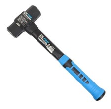 US PRO Double Face 3Lb 1.35kg Sledge Hammer Fibreglass Handle with Grip Lump