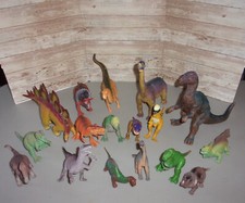 17 Plastic Dinosaurs Toy Lot Jurassic Boley Rex DorMei Figurines Prehistoric