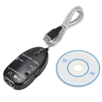Guitar to USB Interface Link Audio Cable Adapter for PC/MAC Computer Record B6O4
