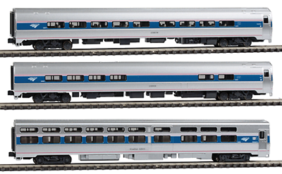 Kato 106-6286 N Scale Amtrak Amfleet Intercity 3 Car Set