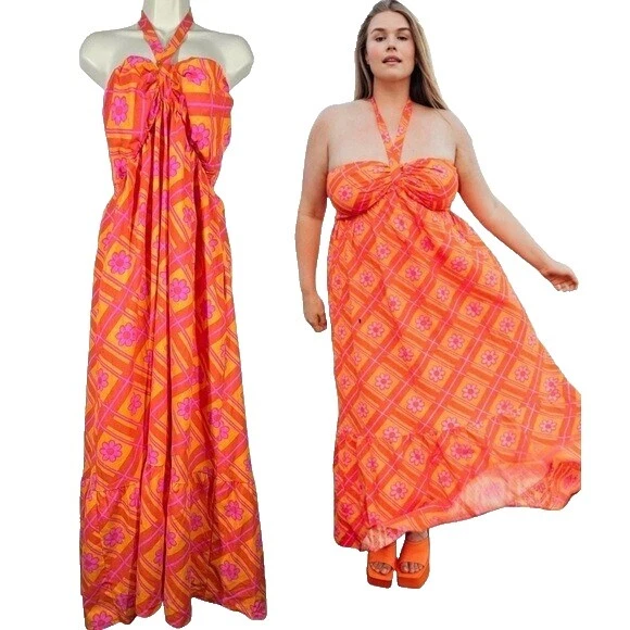 Halter Plus Size Dresses for Women
