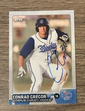 Conrad Gregor Autograph Signed 2015 Topps Pro Debut Houston Astros