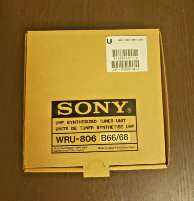 Sony WRU-806 B66/68 UHF Synthesized Tuner Unit. Brand New! | eBay