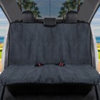 Waterproof Towel Car Seat Cover - Rear Bench Cover with Black Trim