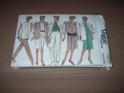 Vtg Vogue Pattern 9504 Misses' Jacket, Dress ,Top, Skirt & Pants Sz 14 ~ 18  Unc