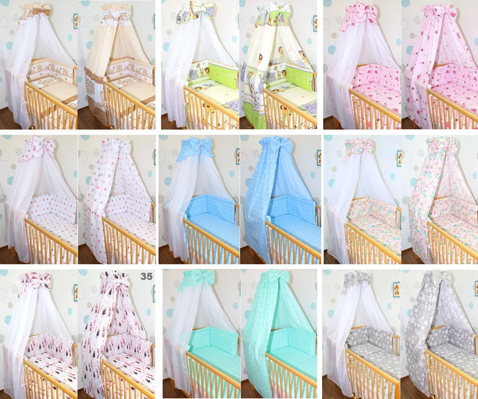 PRIMAWELA® Himmel Vollstoff Chiffon für Baby Himmel Bett Chiffonhimmel Vollstoffhimmel