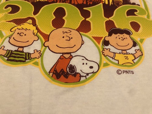 T-Shirt Cedar Point Themenpark 2016 Peanuts Figuren klein weiß - Bild 4 von 8