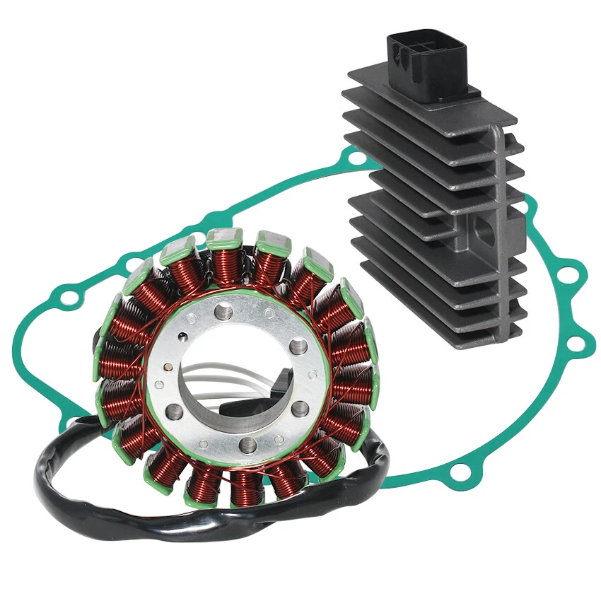 Estator + regulador + junta compatible con Kawasaki ZR750 Z750 07-12/ZR1000 Z1000 07-2009 Foto 3 de 4