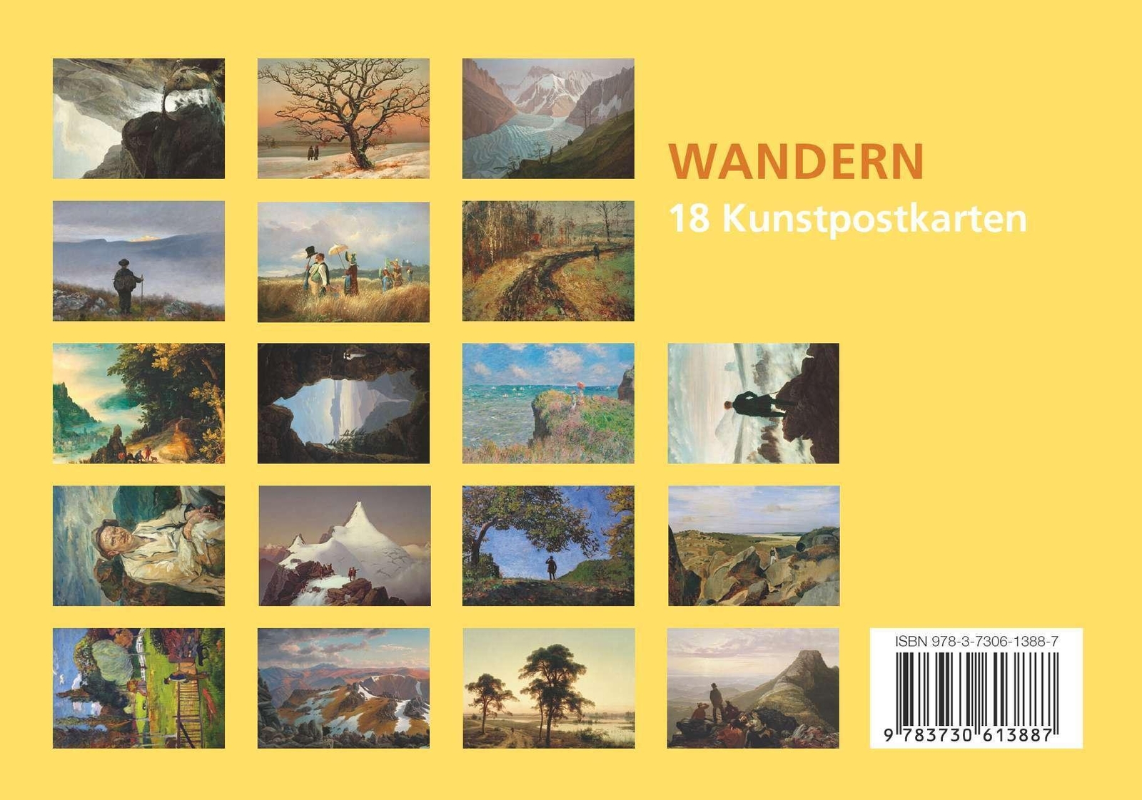 Thumbnail - Postkarten-set Wandern | 18 Kunstpostkarten Aus Hochwertigem Karton.