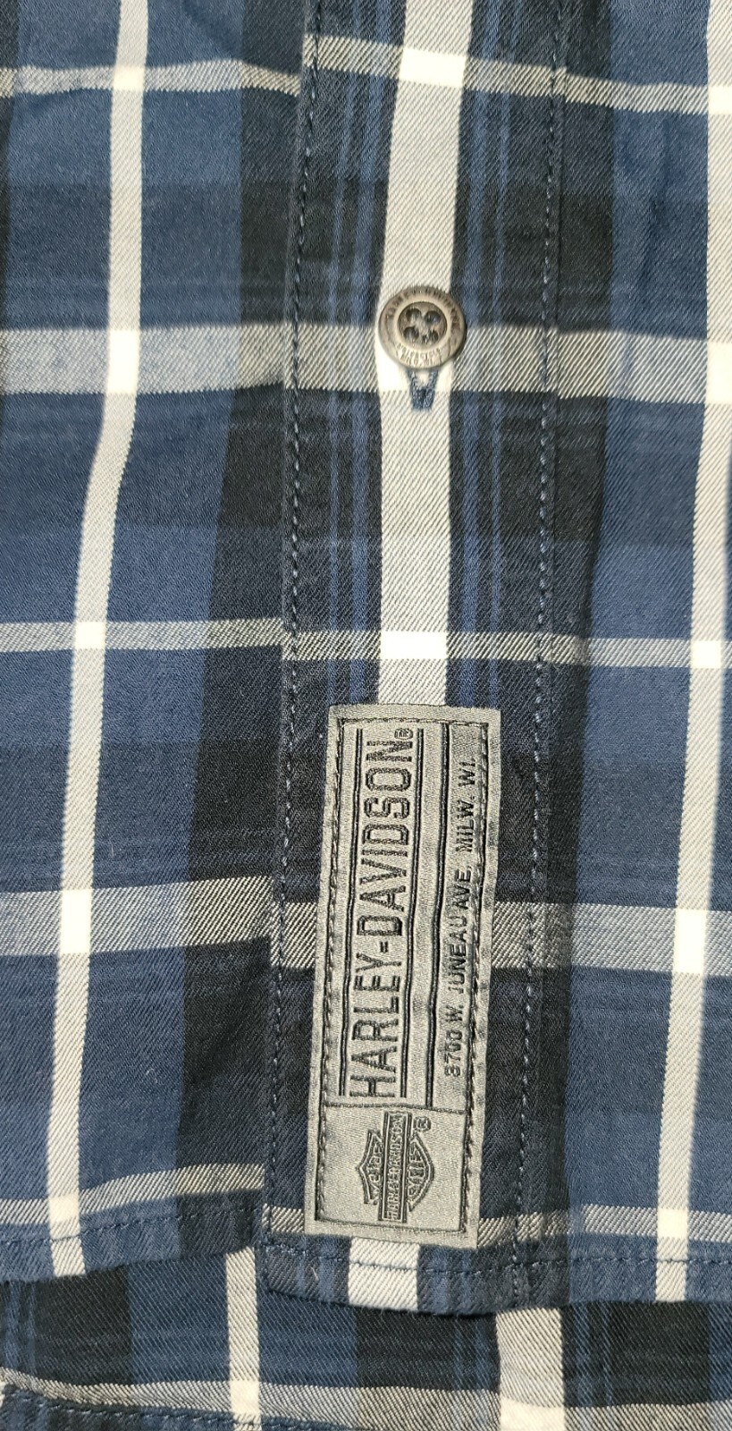 Harley Davidson Multi Patch SS Button Up Shirt- P… - image 2