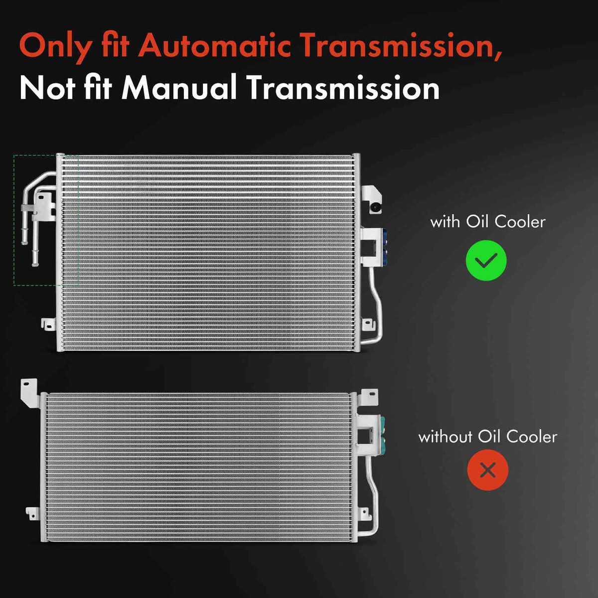 AC Condenser for Ford Escape Mazda Tribute Mercury Mariner 2.5L