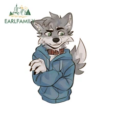 EARLFAMILY 5.1" Furry Femboy Anime Car Decals Bumper Vinyl Decoration Stickers