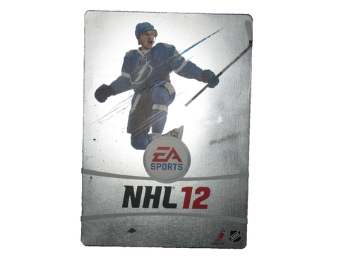 EA SPORTS ~ NHL 12 ~XBOX 360 ~ RARE SILVER METAL JACKET~ Stamkos Tampa Edition