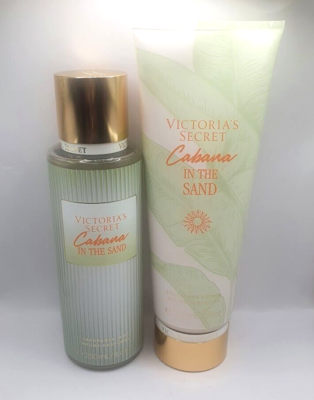 専用 Bath & Body Works Victoria's Secret VICTORIA'S SECRET CABANA IN THE SAND BODY MIST & LOTION (SET OF 2
