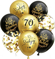 Deko 70. Geburtstag Mann, 24 StüCk Luftballons 70. Geburtstag Mann Frauen