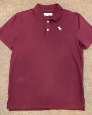 Abercrombie  Fitch Shirt Boys 15/16 Polo Cotton Pullover Short Sleeve