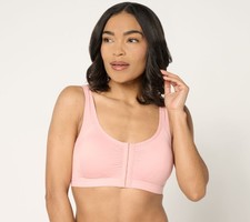 Anybody Women's Plus Sz Bra 2X Intimates Lycra Front Closure Pink A682666