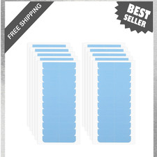Hair Extension Tape, Double Sided Adhesive, 120 Pieces, 1.58 x 0.32 Inch, Blue