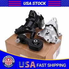 3Pcs Engine Motor & Auto Trans Mount Set For Honda 2012-2013 Civic 1.8L