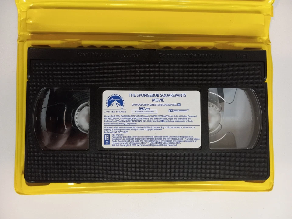 The Spongebob Squarepants Movie (VHS Clamshell Case, 2005) Nickelodeon - Image 3 of 3