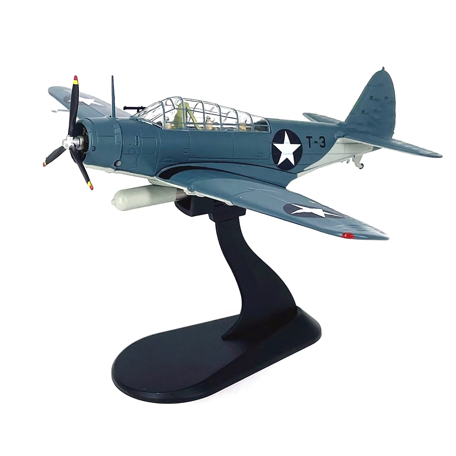 1/72 Scale Diecast Alloy WWII US Navy TBD Devastator Bomber Aircraft Model