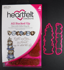 Heartfelt Creations Coffee Cup stamps  dies All Stacked Up