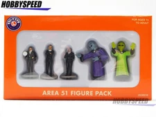 LIONEL AREA 51 FIGURE PACK O GAUGE alien mib scenery hand painted 2530010 NEW