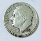 1951-D Roosevelt Dime 90% Silver Coin Circulated Coin #6180