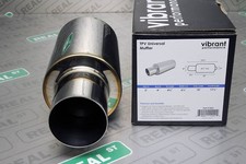 Vibrant TPV Round Muffler (17.25 Long) w/ 4 R...