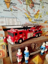 Camion pompier vintage | Majorette | échelle pivotante – Jouet Retro collection 