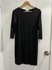 Mela Purdie Black Shift Dress Size 12 /M (C1)