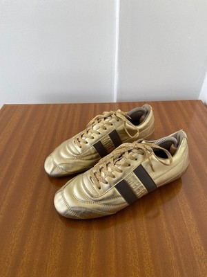 Dirk Bikkembergs archive gold trainers sneakers size 38 EU
