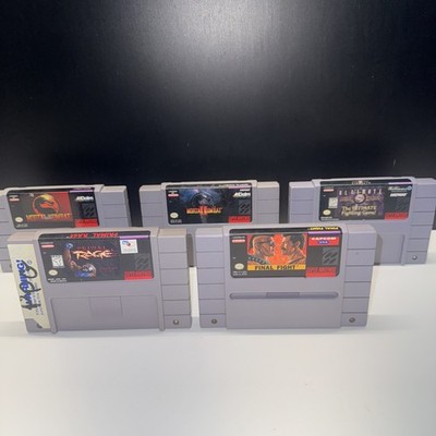 Super Nintendo (SNES) Video Game Bundle [Lot of 5 Tested]