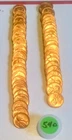 Roll Of 50  BU 1954-D  Lincoln Wheat Cents Penny MS  Gem UNCIRCULATED A1