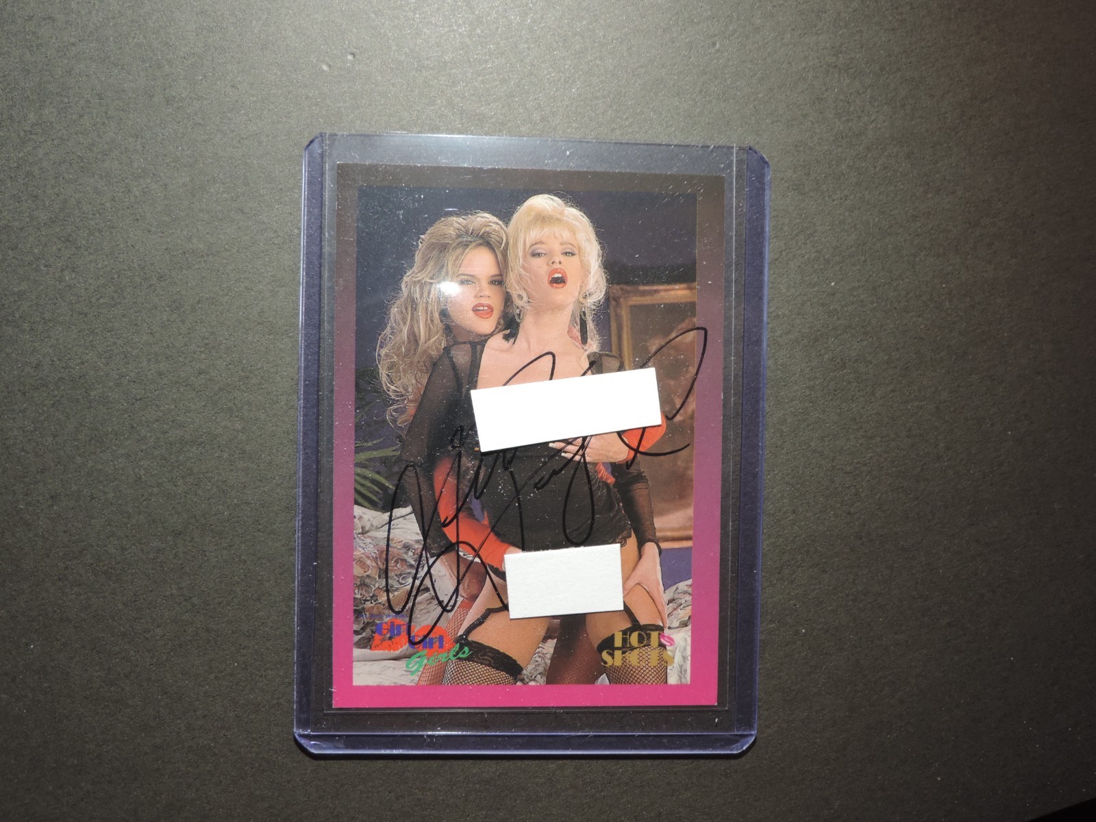 Jenna Jameson Autographed trading Card Hot Shots Girls Girls No 64