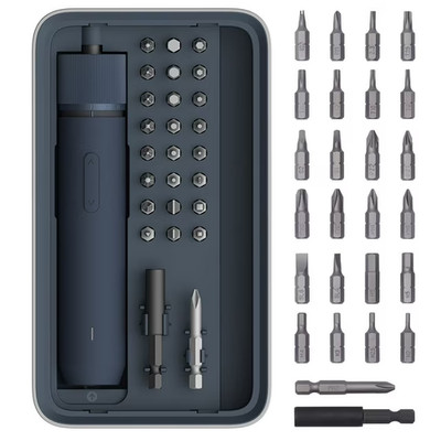 HOTO 3.6V Electric Screwdriver Tool Kit, Rechargeable, Magnetic Case, 3 Torque