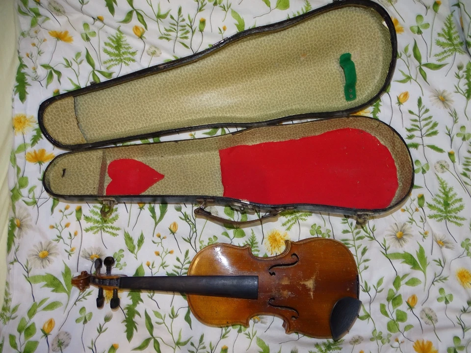 CHILDREN'S VIENNA  1/4 VIOLIN labelled GEBRUDER PLACHT (Nr. 389) + CASE - Image 3 of 4