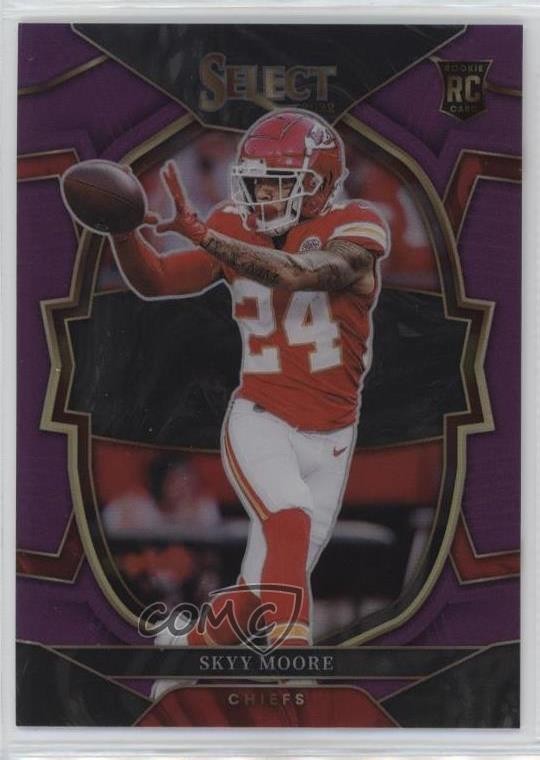 2022 Panini Select Concourse Purple Prizm 7/75 Skyy Moore #21 0c6