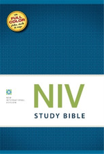 NIV Study Bible Hardback, International Version, New, Used; Good Book