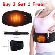 Cordless Heating Pad Lower Back Brace Massager w/Heat Rechargeable Heating Belt