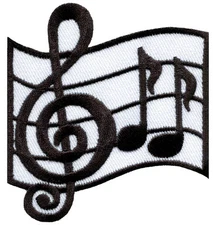 White Iron On Fabric Applique Patch 2.5x3 DIY Sewing Embroidery Craft